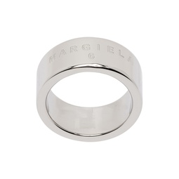 Silver Minimal Logo Ring 232188F024001