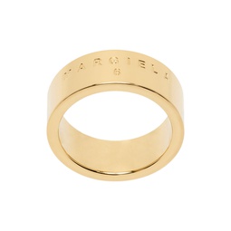 Gold Minimal Logo Ring 232188F024000