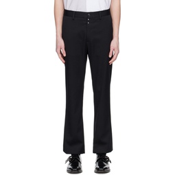 Black Tailored Trousers 231188M191014