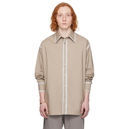 Taupe Faded Shirt 241188M192000