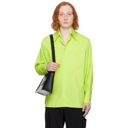 Green Buttoned Shirt 241188M192002