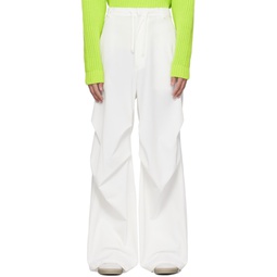 Off White Wide Leg Trousers 241188M191001