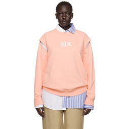 Pink Cutout Sweatshirt 222188F098025