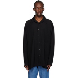 Black Buttoned Shirt 231188M192005