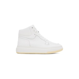 White Basketball Sneakers 231188M236000