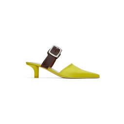 Green Pin Buckle Mules 241188F121002