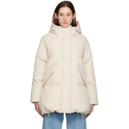 Off White Hooded Down Puffer Jacket 231188F061002