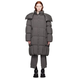 SSENSE Exclusive Gray CHENPENG Edition Down Coat 232188F061006
