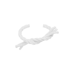 White Knit Bracelet 231188F020008