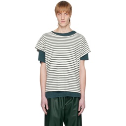 Green   Off White Two Piece T Shirt 231188M213009