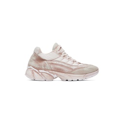 Pink Distressed Sneakers 231188M237016