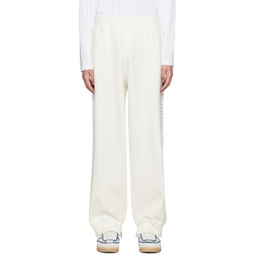 Off White Studded Lounge Pants 222188M191014