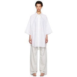 White Oversized Shirt 231188F109033