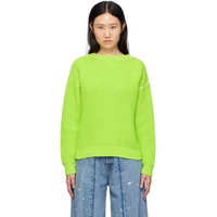 Green Airy Sweater 241188F096000