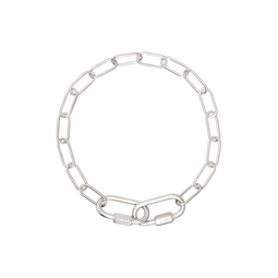 Silver Metal Carabiner Necklace 241188F023012