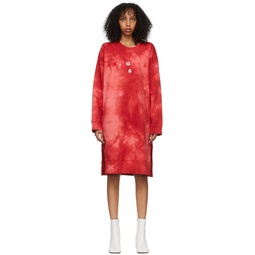 Red Cotton Mini Dress 221188F052010
