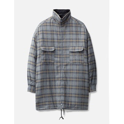 Quilted Checked Flannel Jacket