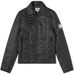 MM6 Maison Margiela Nylon Harrington Jacket Black