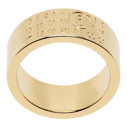 Gold Numeric Minimal Signature Ring 241188M147013