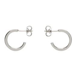 Silver Numerical Hoop Earrings 241188F022015