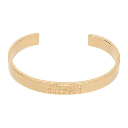 Gold Numeric Minimal Signature Bracelet 241188M142008