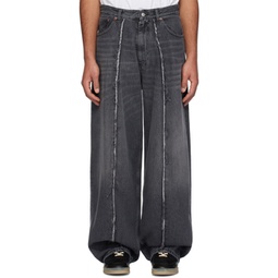Gray Raw Jeans 241188M186003