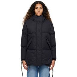 Black Quilted Down Jacket 231188F061003
