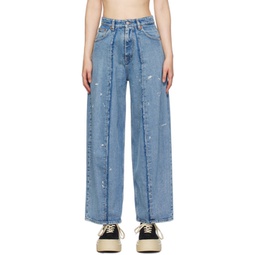 Blue 5-Pocket Jeans 241188F069003