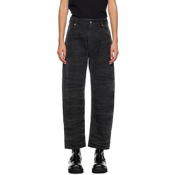 Black Distressed Jeans 232188F069004