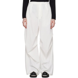 Off-White Drawstring Trousers 241188F086019