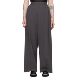 Gray Five-Pocket Trousers 241188F087029