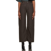 Brown Five-Pocket Trousers 222188F087021