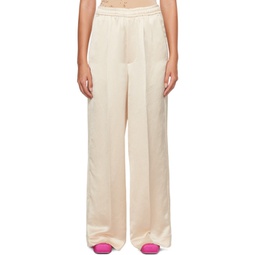 Off-White Crinkled Trousers 231188F087001