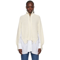 Off-White Paneled Sweater 232188F095011