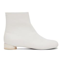 White Anatomic Ankle Boots 241188M228004