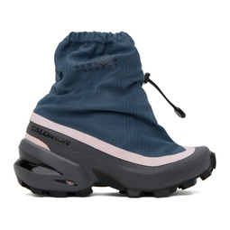 Blue & Gray Salomon Edition Cross Sneakers 241188M236001