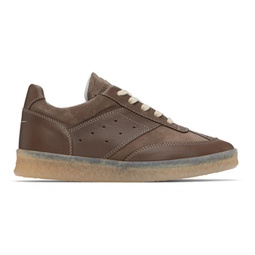 Taupe 6 Court Sneakers 241188M237011