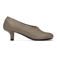 Taupe Court Heels 241188F118007