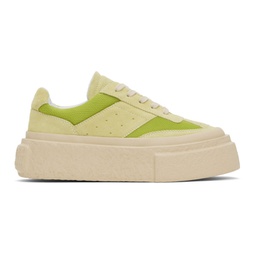 Green Crosta London & Mesh Sneakers 241188F128014