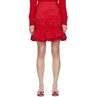 Red Carol Miniskirt 232943F090001