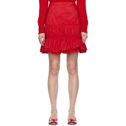 Red Carol Miniskirt 232943F090001