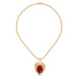 Gold   Red Pacha Necklace 241416F023007