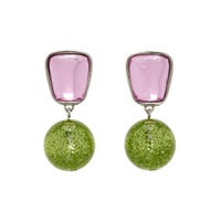 Pink   Green Acme Earrings 241416F022015