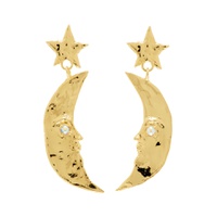 Gold Moon Earrings 241416F022001