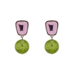 Pink   Green Acme Earrings 232416F022029