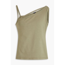 Stretch cotton-jersey top