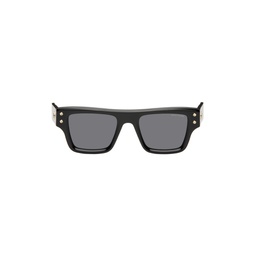 Black Rectangular Sunglasses 232926M134000