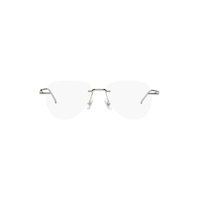 Silver Aviator Glasses 241926M133001