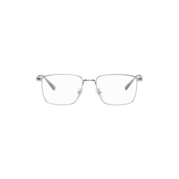 Silver Square Glasses 241926M133002