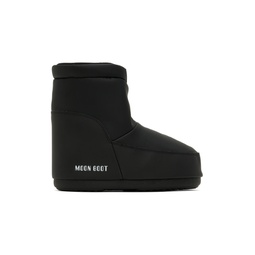 Black No Lace Ankle Boots 231970F113006